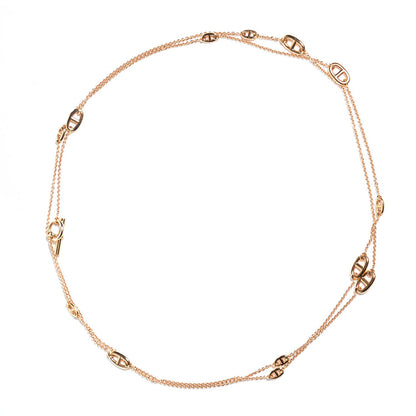 Hermes 18K Rose Gold PM Farandole Necklace 120 1 of 6