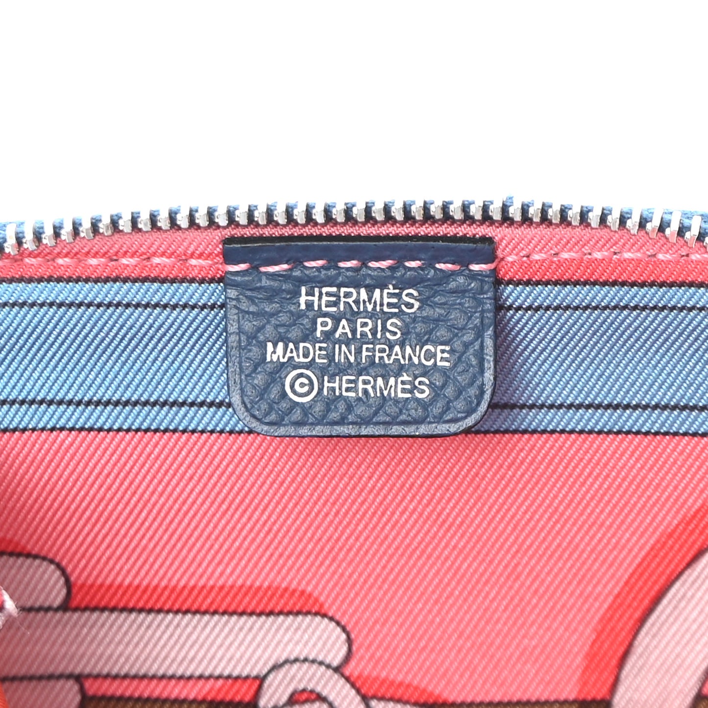 Epsom Silk'In Coin Purse Deep Bleu