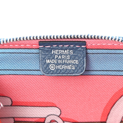 Hermes Epsom Silk'In Coin Purse Deep Bleu 6 of 8