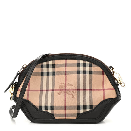 Burberry Haymarket Check Mini Orchard Crossbody Chocolate 1 of 7