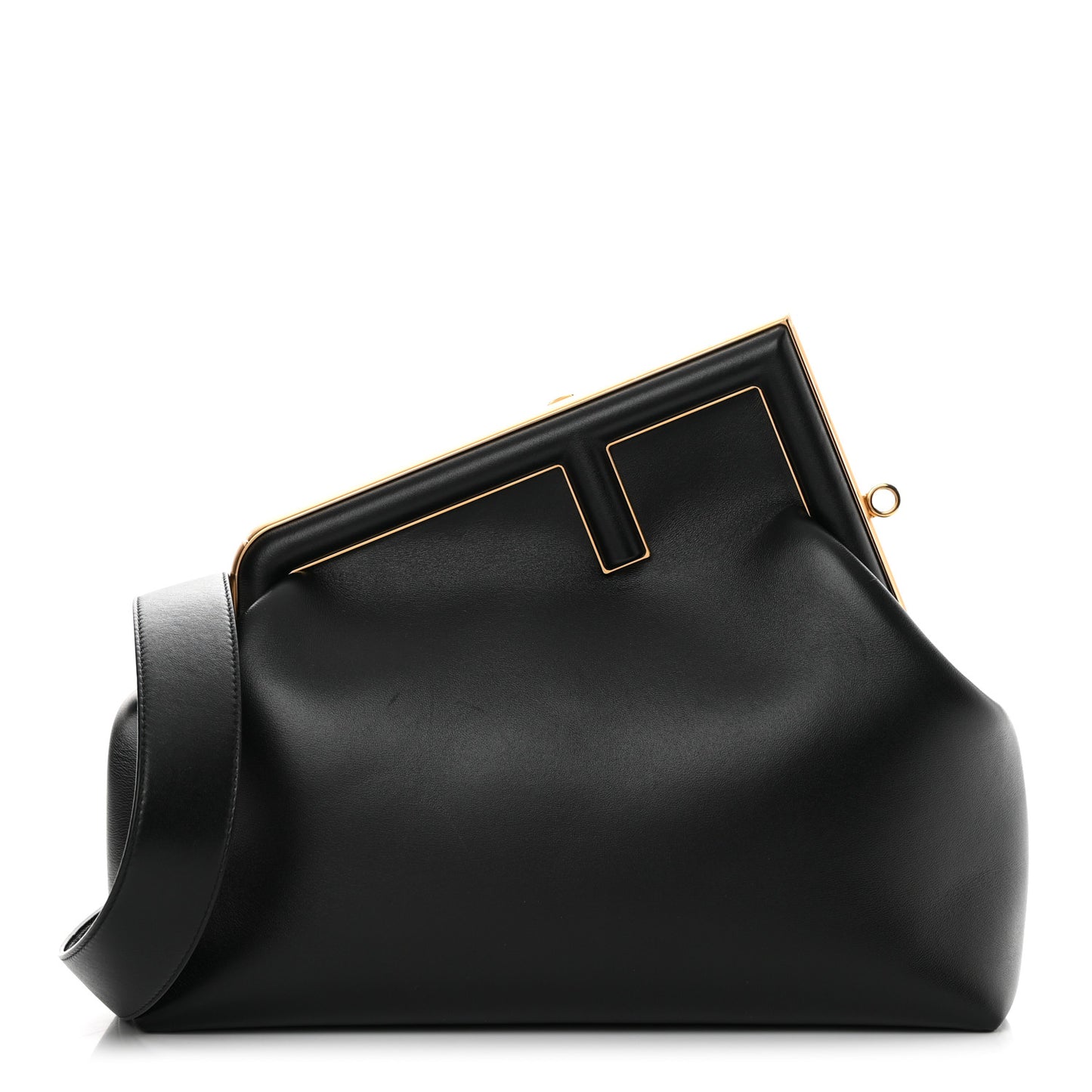 Shiny Nappa Medium Fendi First Black