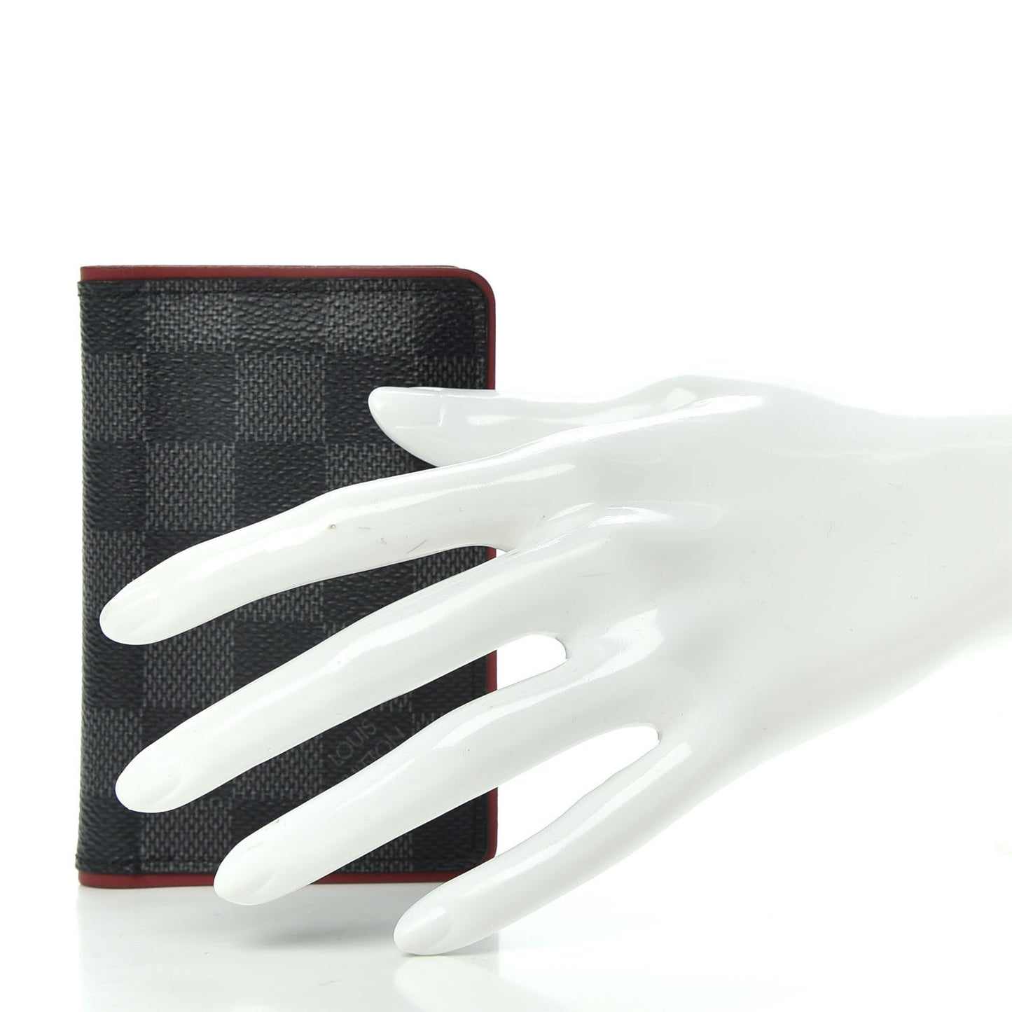 Damier Graphite Pocket Organizer Bordeaux