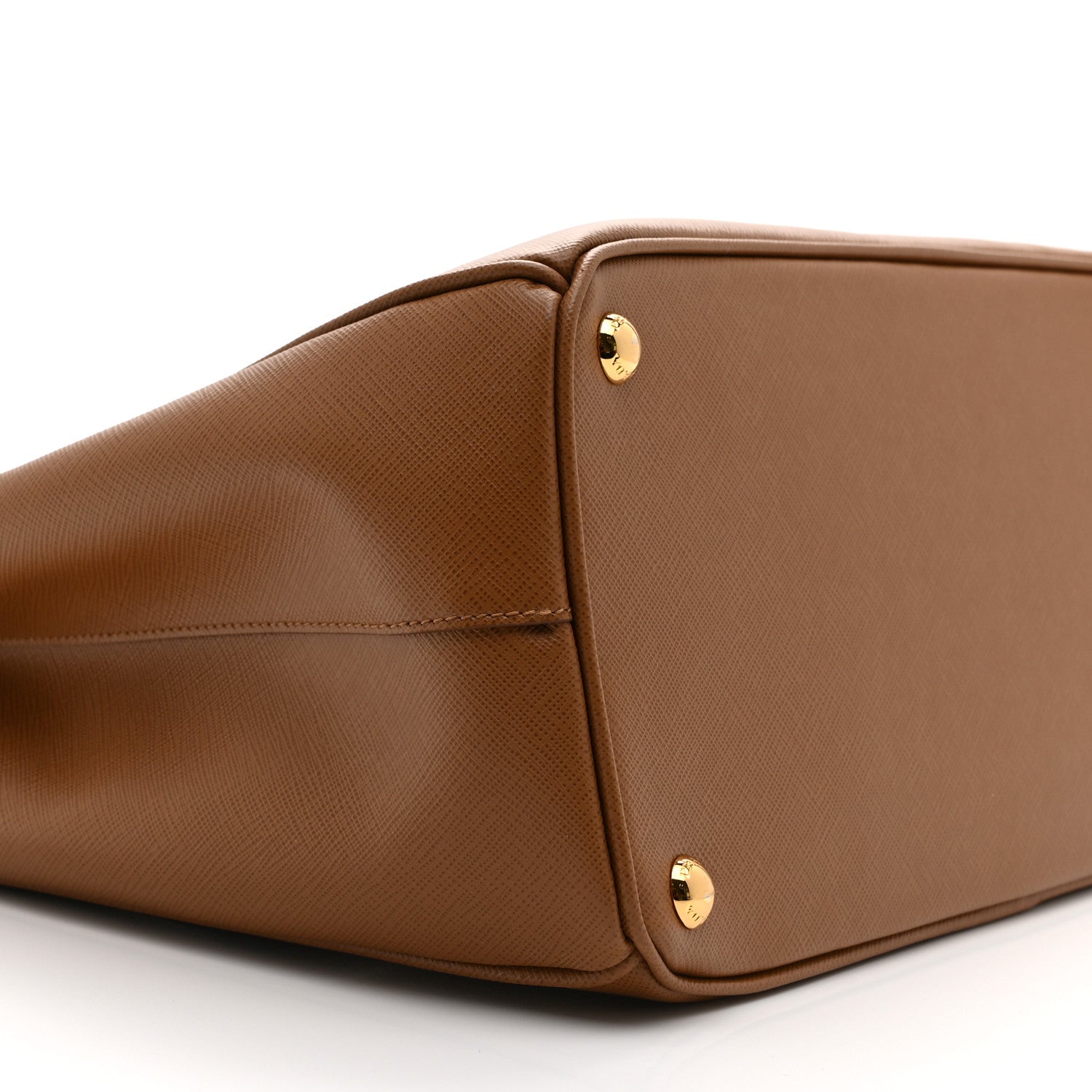 Prada Saffiano Lux Large Galleria Double Zip Tote Caramel 9 of 10