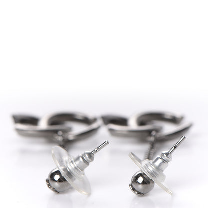 Chanel Ruthenium CC Drop Earrings 3 of 3