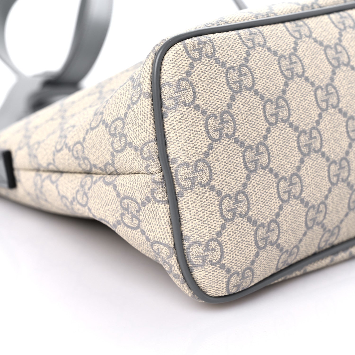 Gucci GG Supreme Monogram Small Zippered Tote Ecru Grigio 8 of 10