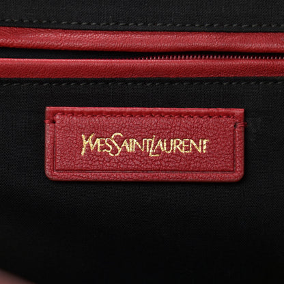 Saint Laurent Sheepskin Medium Cabas ChYc Red 6 of 15