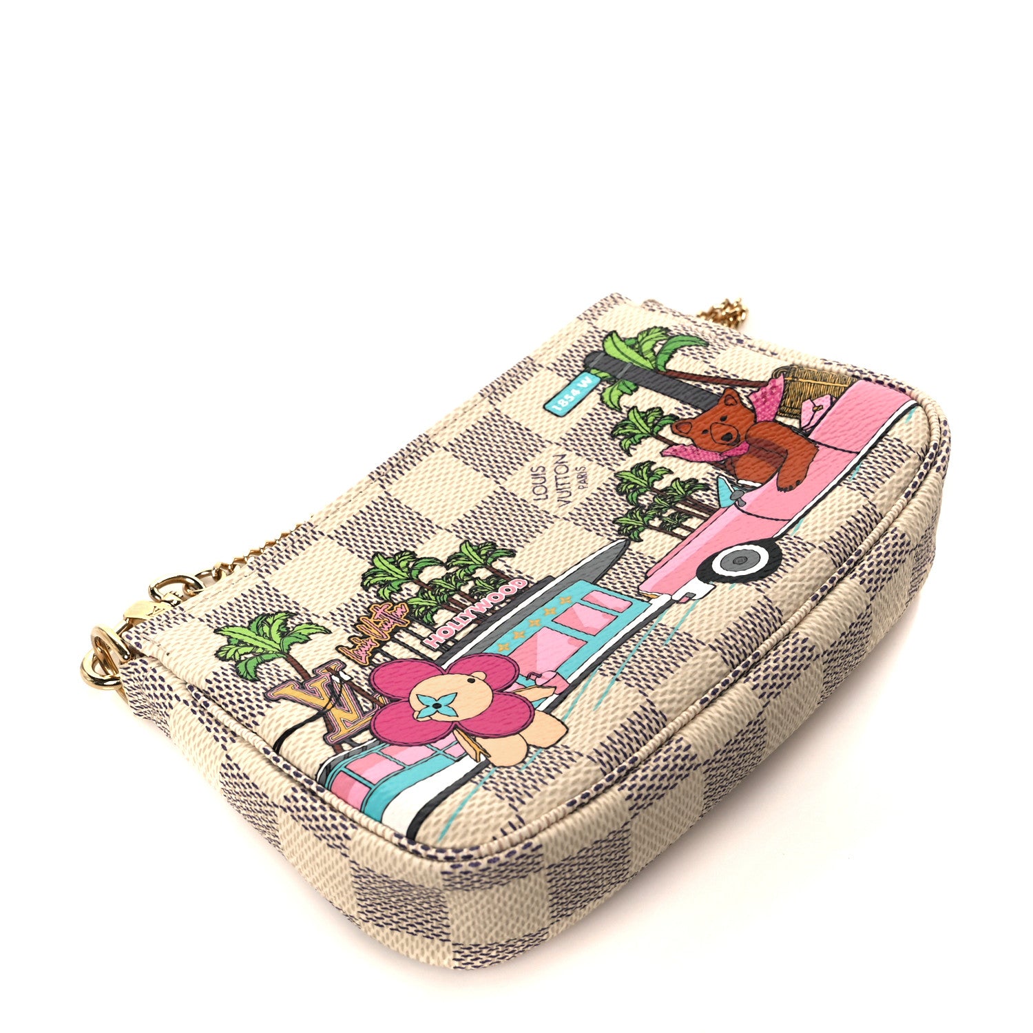 Louis Vuitton Damier Azur 2021 Christmas Animation Hollywood Mini