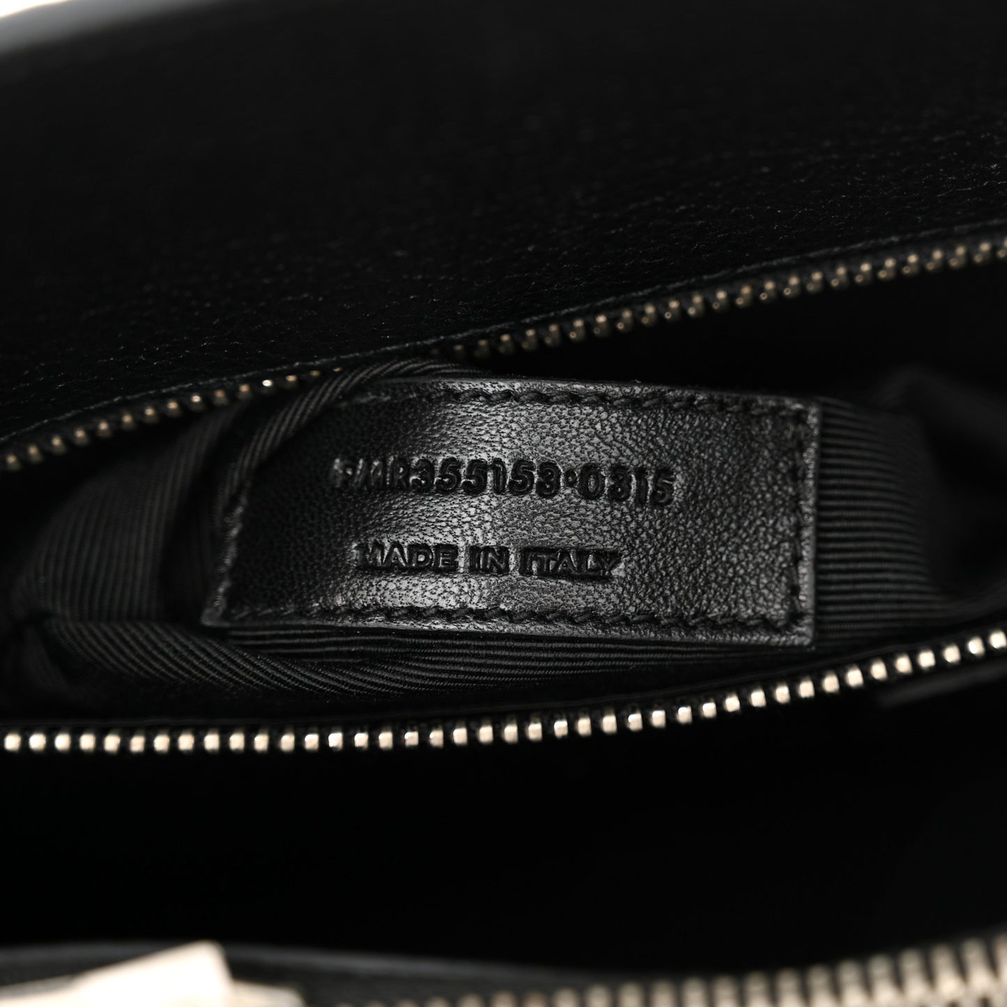 Grained Calfskin Small Sac De Jour Black