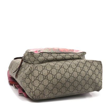 Gucci GG Supreme Monogram Blooms Medium Single Buckle Backpack Beige Multicolor Dry Rose 4 of 10