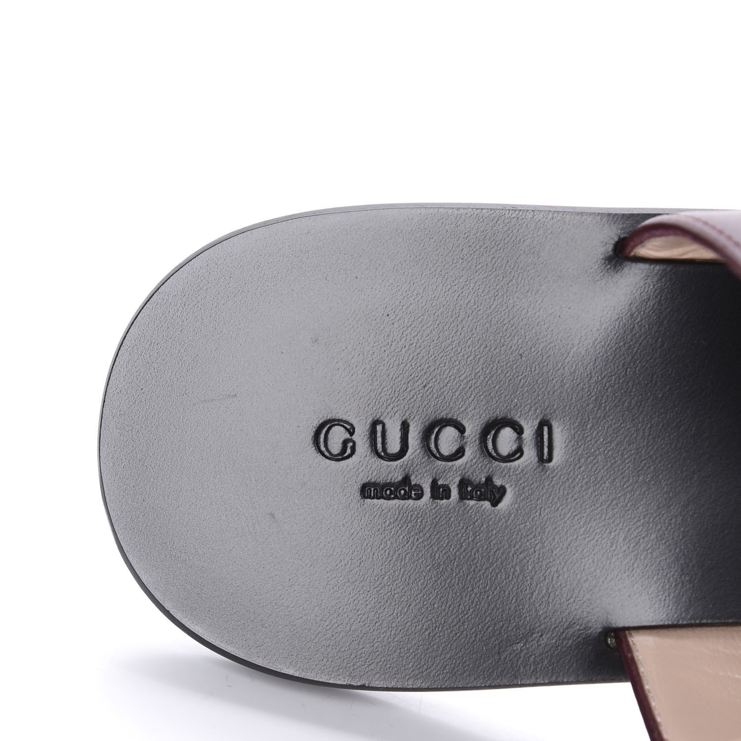 Gucci Calfskin GG Marmont Thong Sandals 36 Vintage Bordeaux 7 of 9