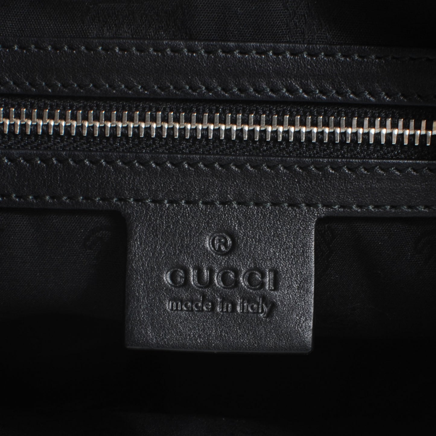 Guccissima GG Twins Medium Hobo Black