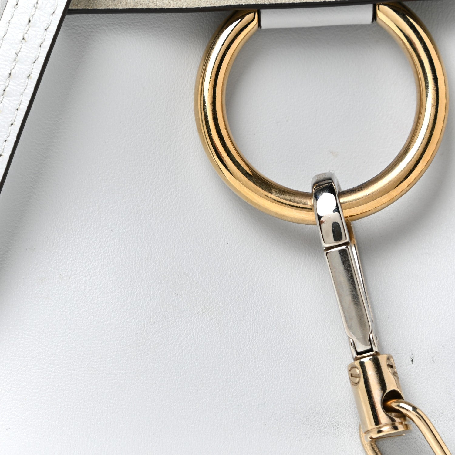 Chloe Suede Calfskin Mini Faye Bracelet Bag Airy Grey 8 of 12