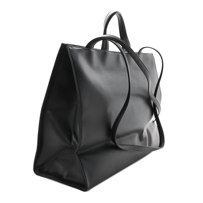 Telfar Vegan Leather Large Shopping Bag Black 3 of 10