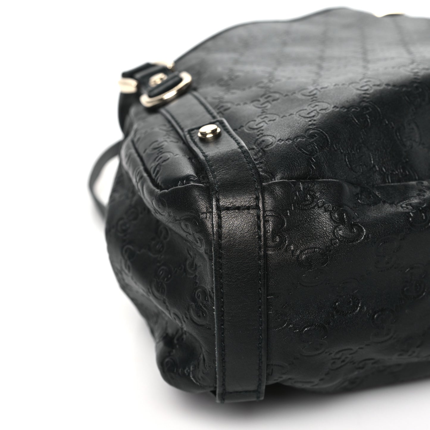Guccissima Medium Abbey Shoulder Bag Black