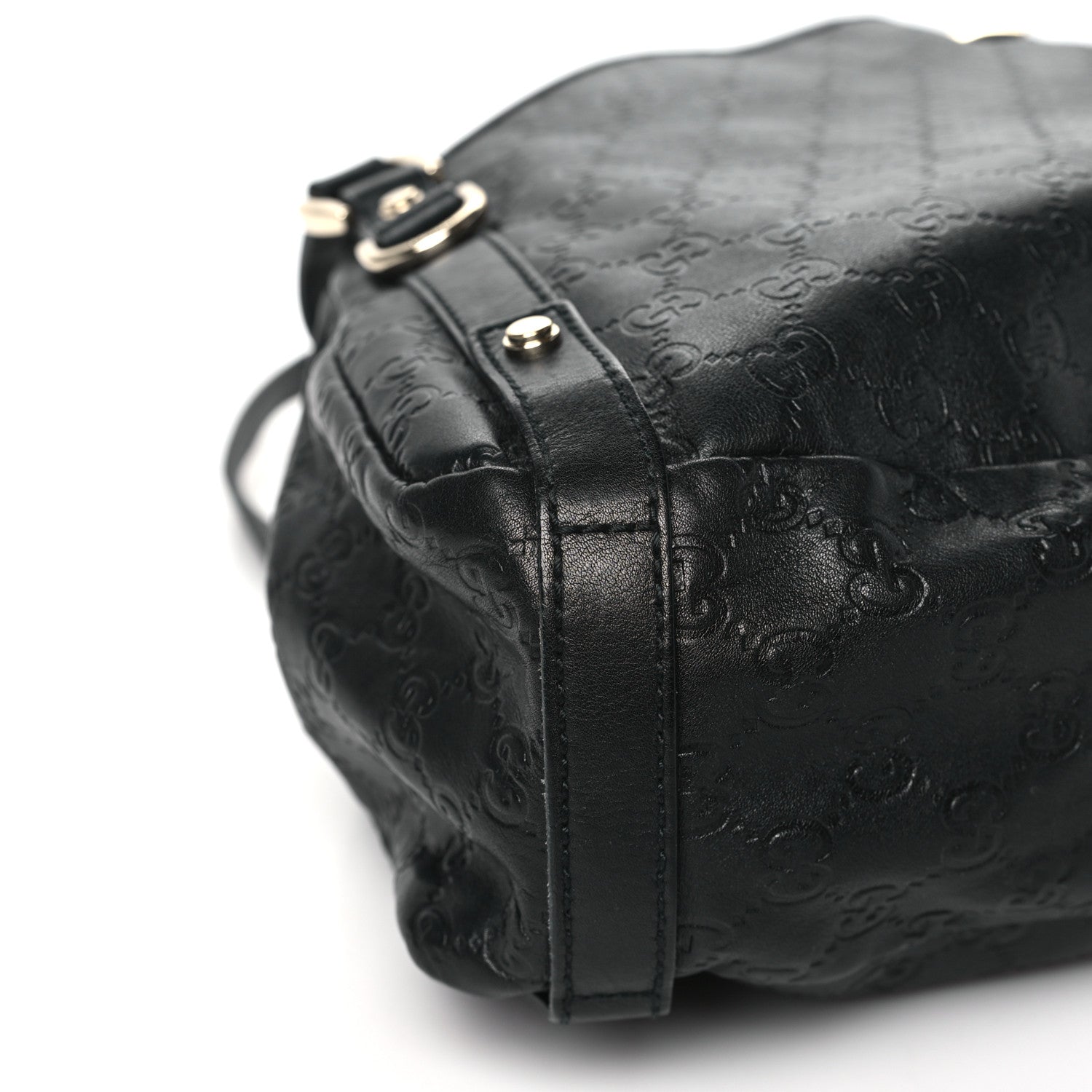 Gucci Guccissima Medium Abbey Shoulder Bag Black 9 of 11
