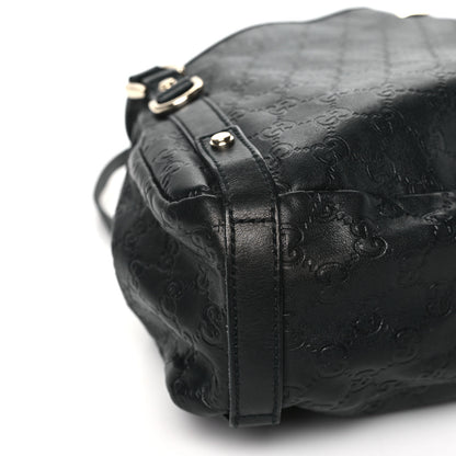 Gucci Guccissima Medium Abbey Shoulder Bag Black 9 of 11