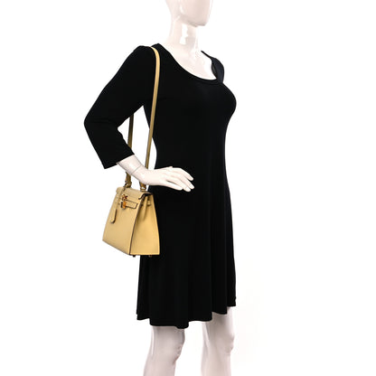 Hermes Epsom Kelly Sellier 25 Jaune Poussin 2 of 9