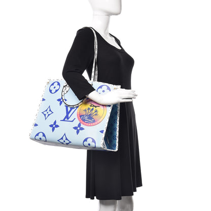 Louis Vuitton Monogram Giant Hawaii Onthego Blue 2 of 10