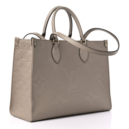 Louis Vuitton Empreinte Monogram Giant Onthego MM Tourterelle 3 of 10