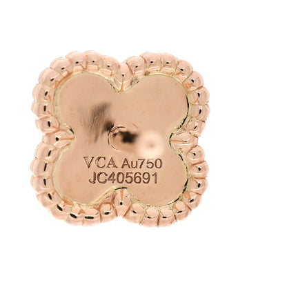 Van Cleef & Arpels 18K Rose Gold Sweet Alhambra Earrings 4 of 5