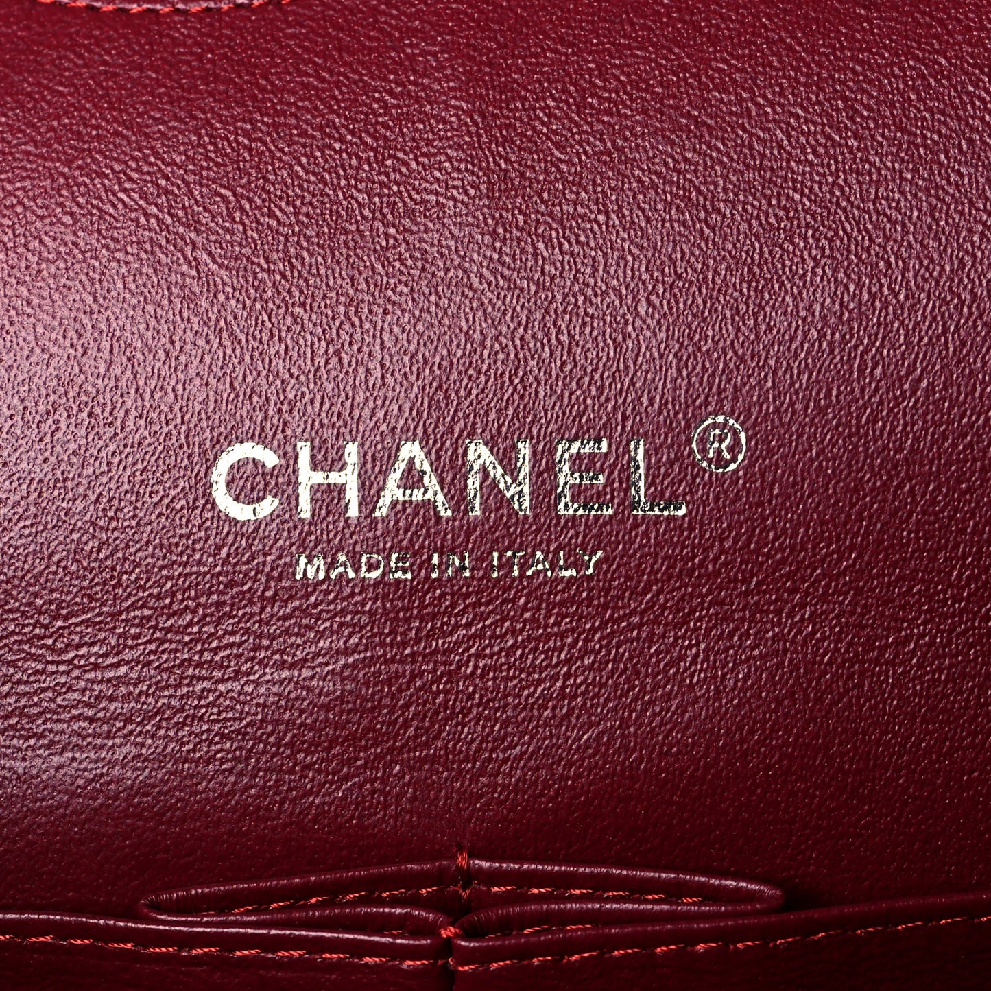 Patent Quilted Maxi Double Flap Red
