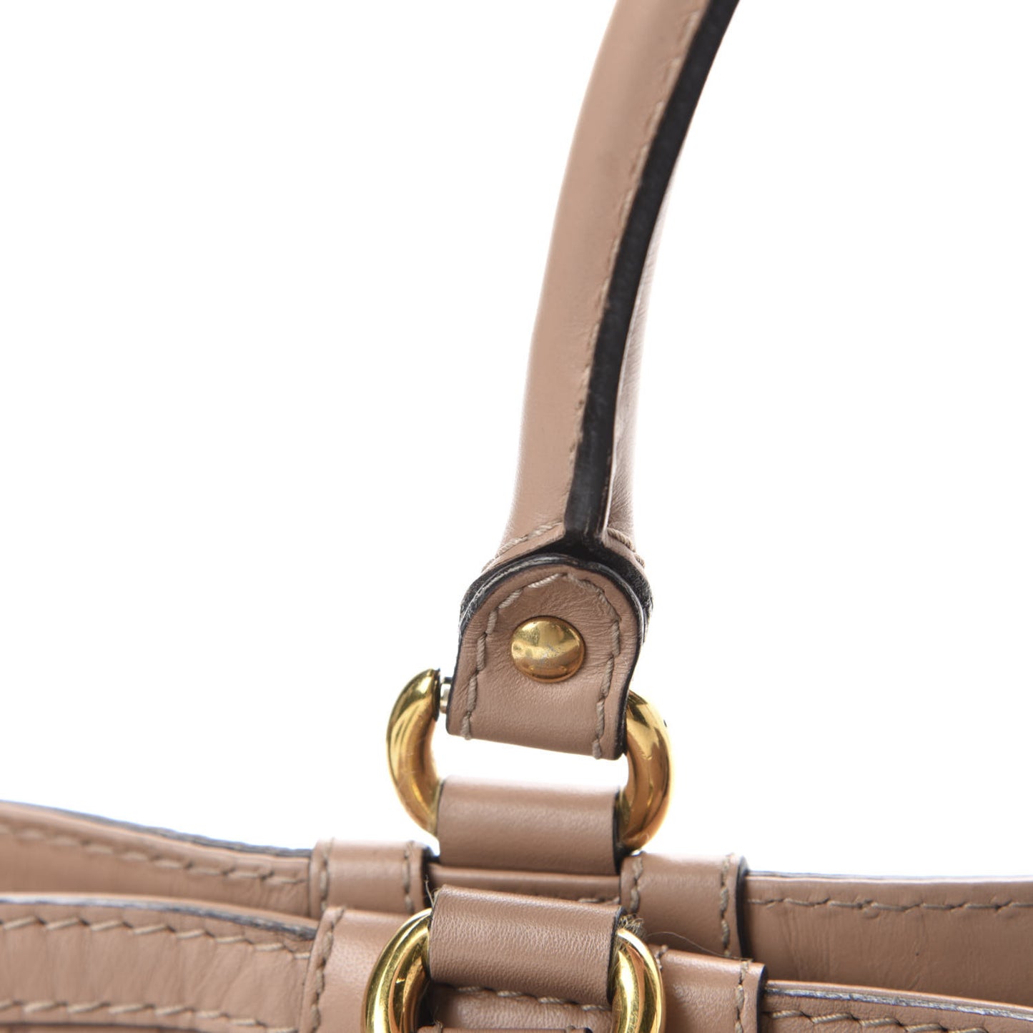 Guccissima Large Scarlett Stud Tote Dusty Rose