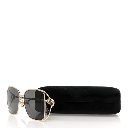 Gucci Horsebit Square Frame Sunglasses GG1020S Gold Grey 8 of 8