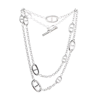 Hermes Sterling Silver Farandole Necklace 80 3 of 5
