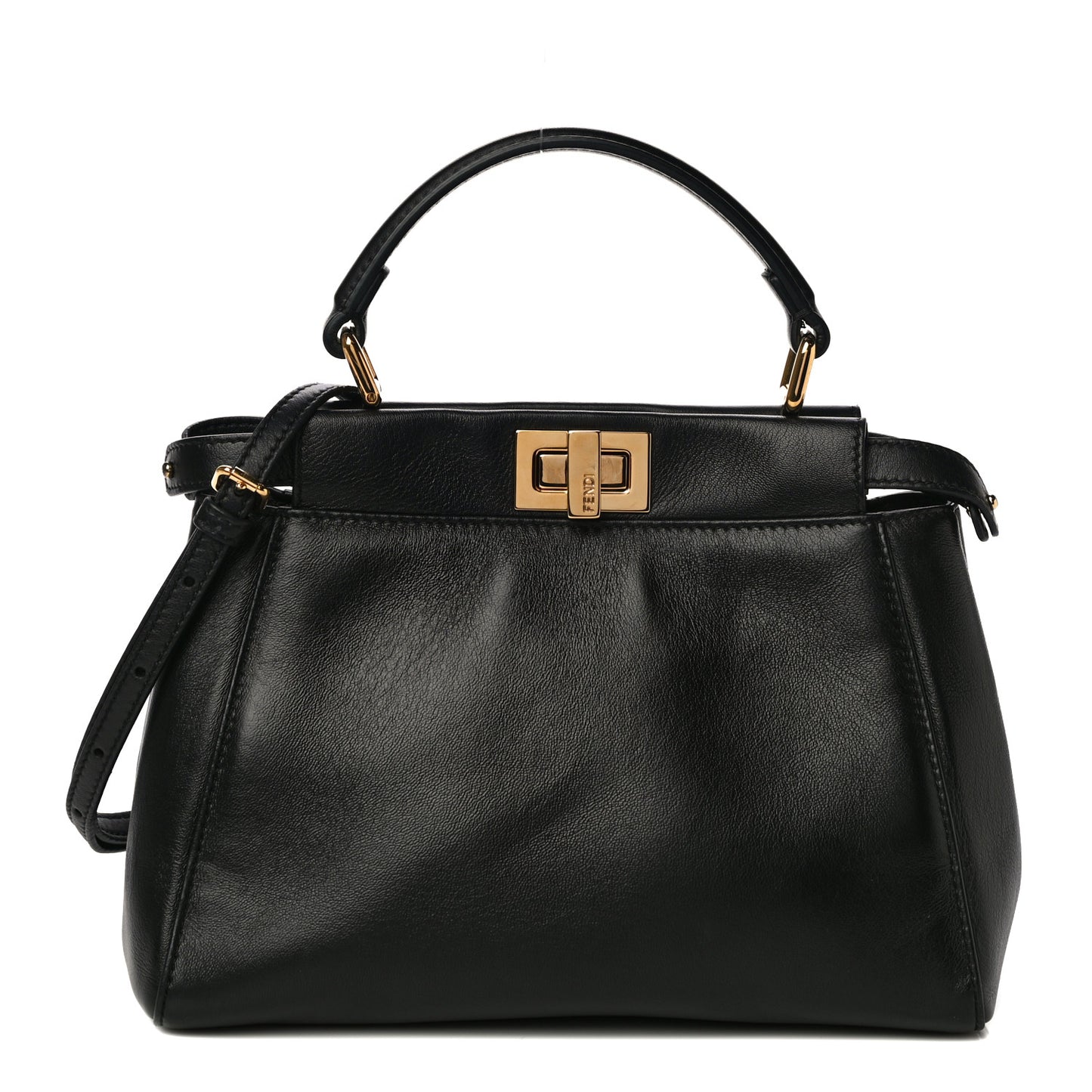 Nappa Mini Peekaboo Iconic Satchel Black