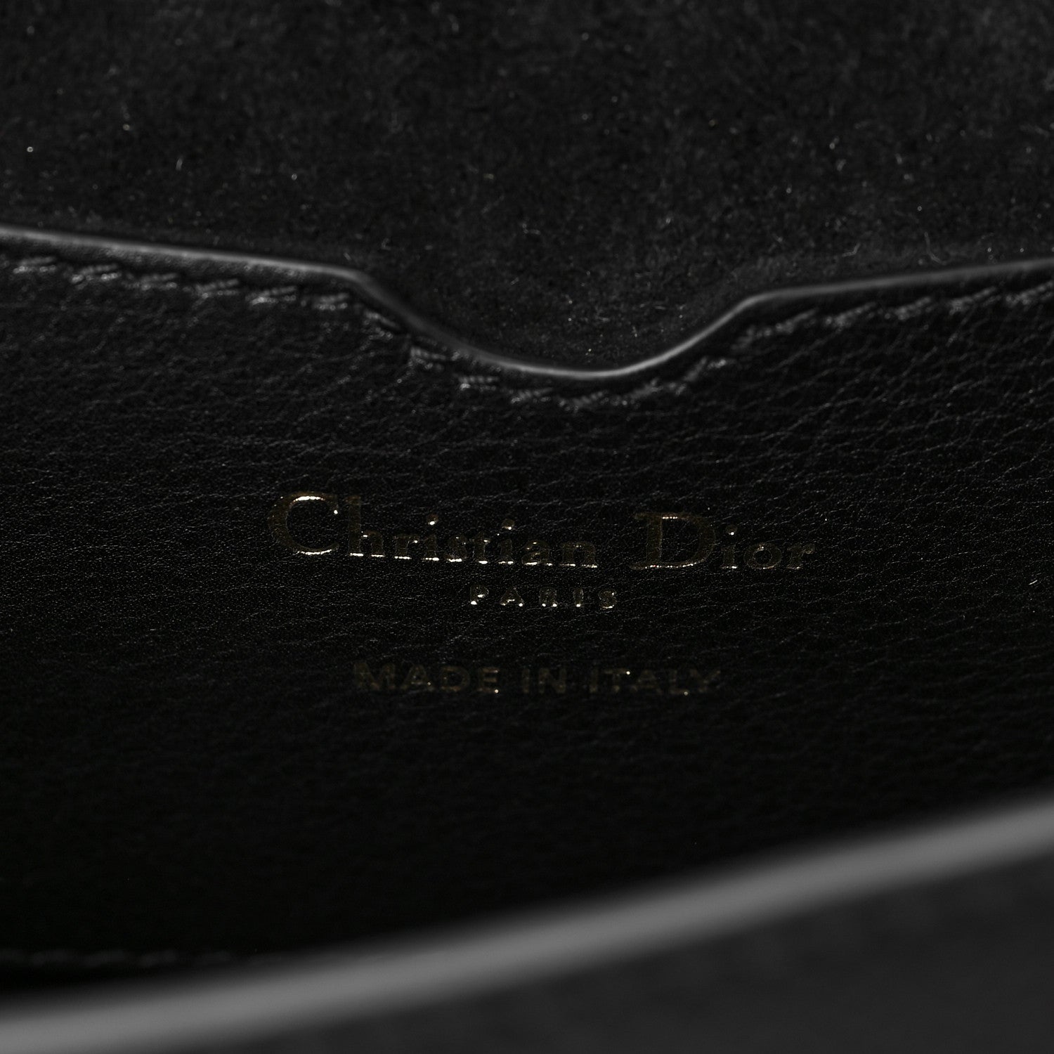 Christian Dior Grained Calfskin Medium Whipstitched Bobby Bag Black 6 of 7