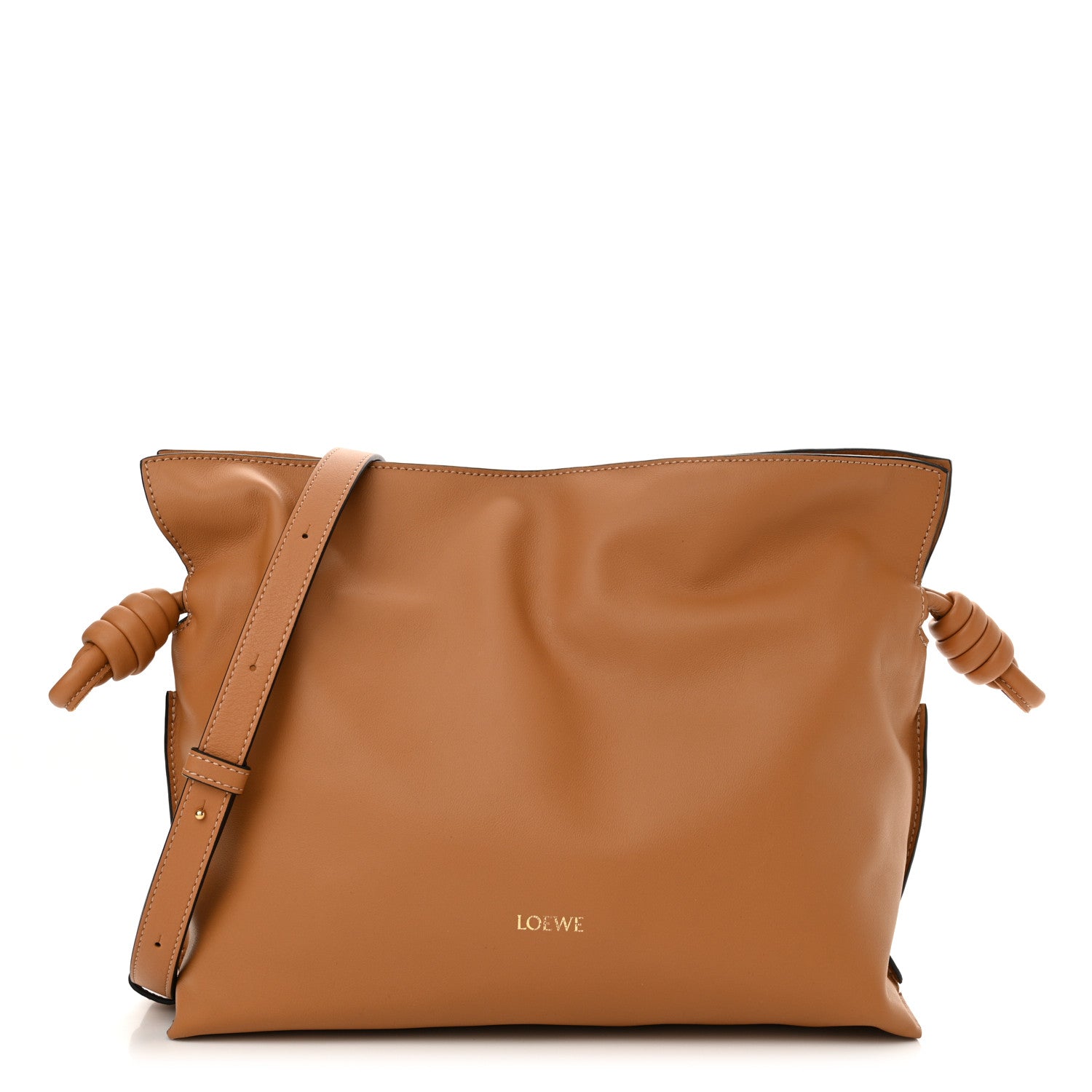 Loewe Nappa Medium Flamenco Knot Bag Tan 1 of 11