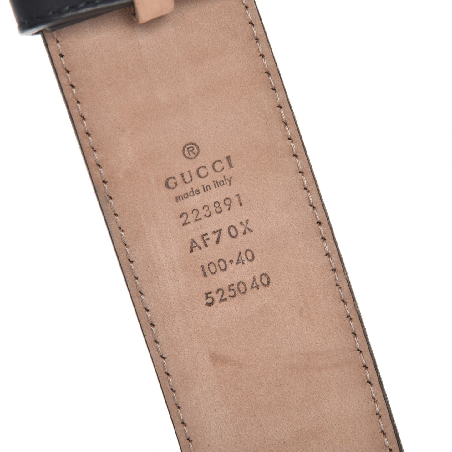 Calfskin Interlocking G Belt 100 40 Blue