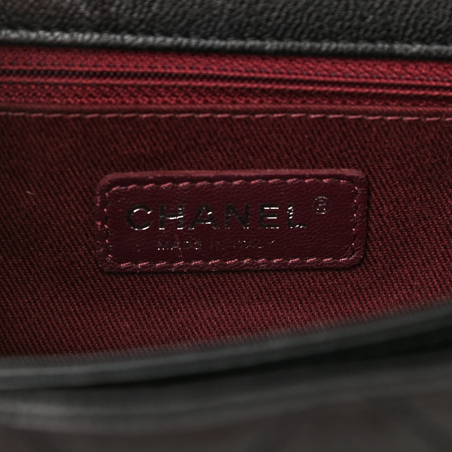Chanel Goatskin Quilted Large Perfect Edge Flap Black 5 of 9
