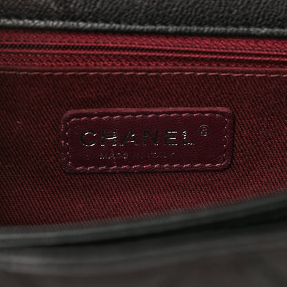 Chanel Goatskin Quilted Large Perfect Edge Flap Black 5 of 9