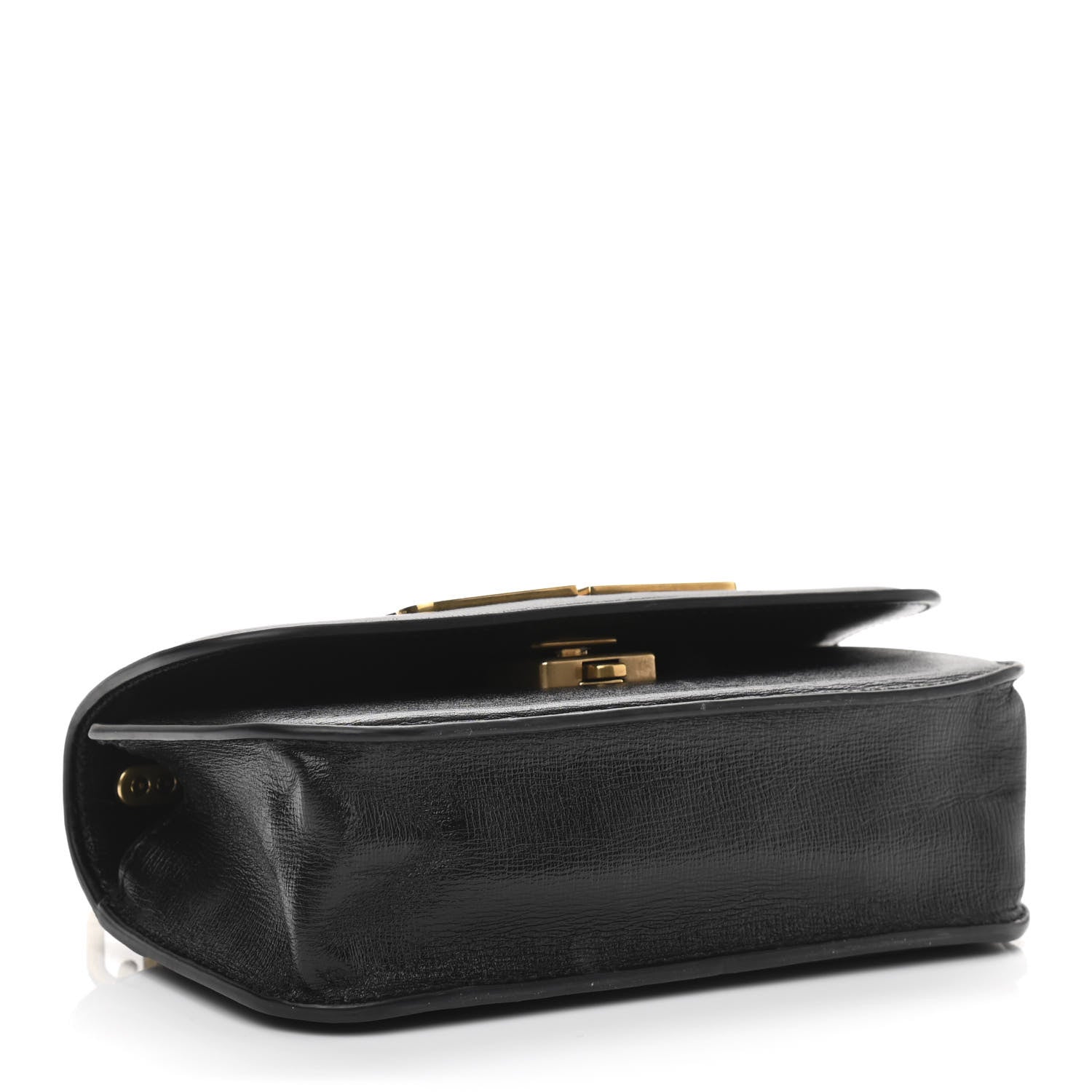 Balenciaga Calfskin Stripe Embossed Gossip Chain Bag XS Black 4 of 9