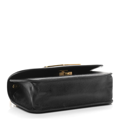 Balenciaga Calfskin Stripe Embossed Gossip Chain Bag XS Black 4 of 9