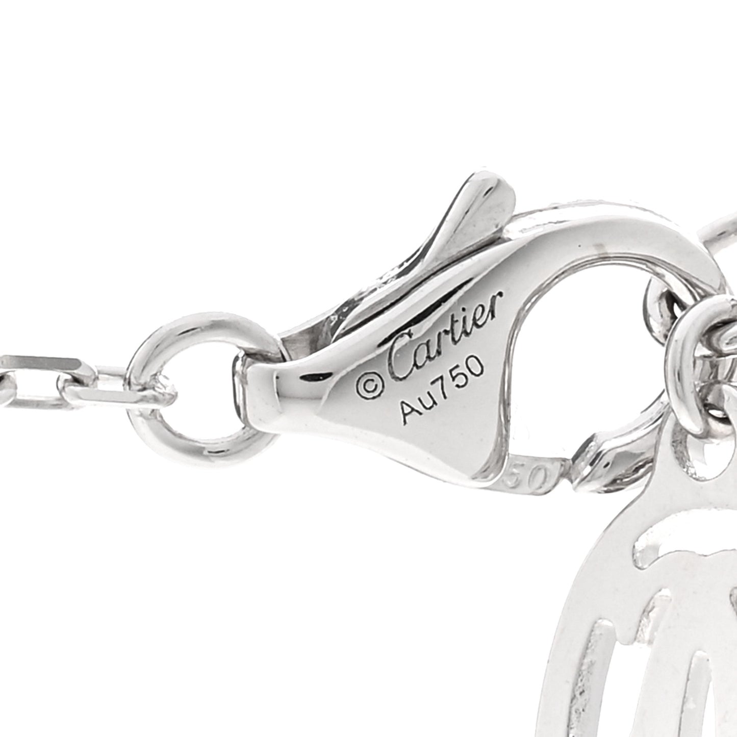 18K White Gold Diamond SM D'Amour Pendant Necklace