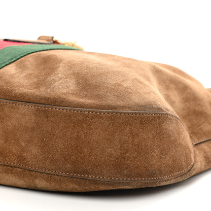 Gucci Suede Cudu Web Large Jackie Hobo Marron Glace 11 of 24