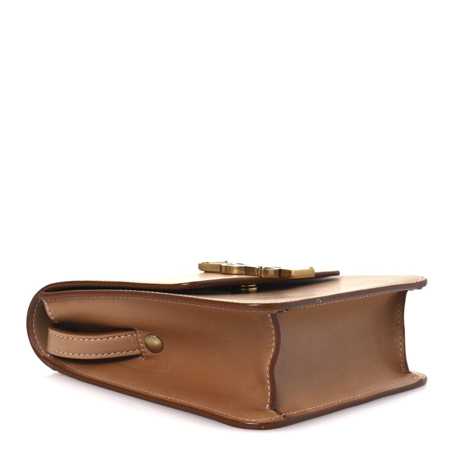 Saint Laurent Smooth Calfskin North South Kaia Satchel Vintage Brown 4 of 14