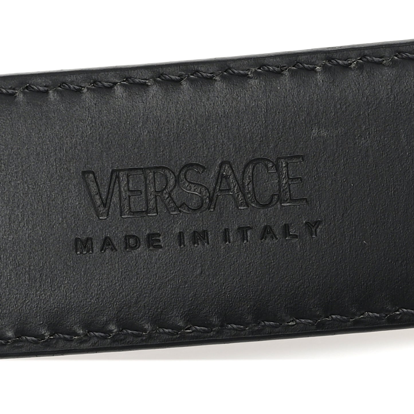 Calfskin 4cm La Medusa Belt 80 32 Black