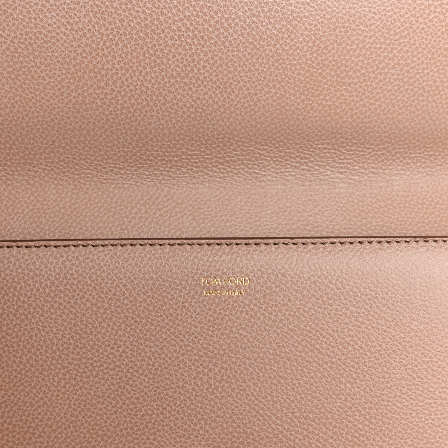 Tom Ford Grained Calfskin Jennifer Clutch Beige 6 of 7
