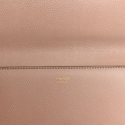 Tom Ford Grained Calfskin Jennifer Clutch Beige 6 of 7