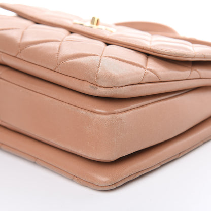 Chanel Lambskin Quilted Small Trendy CC Flap Dual Handle Bag Camel 9 of 20