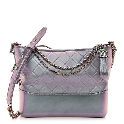 Chanel Iridescent Lambskin Calfskin Quilted Medium Gabrielle Hobo Light Purple 1 of 8