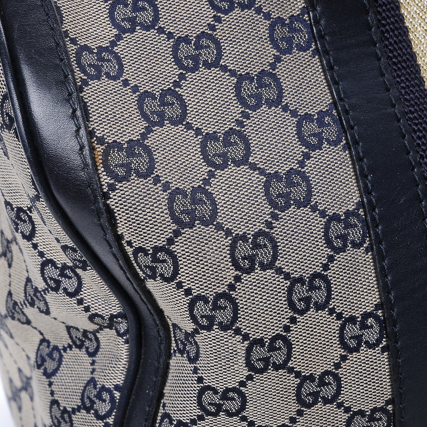 Monogram Vintage Web Medium Boston Navy Navy