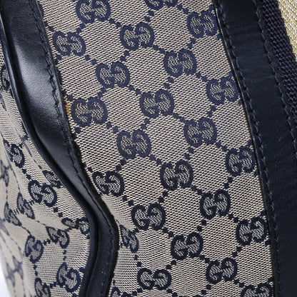 Gucci Monogram Vintage Web Medium Boston Navy Navy 12 of 18