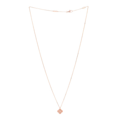 Van Cleef & Arpels 18K Rose Gold Sweet Alhambra Pendant Necklace 3 of 6