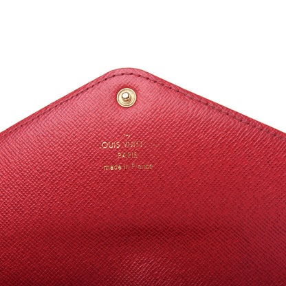 Louis Vuitton Damier Ebene Josephine Wallet Red 7 of 9