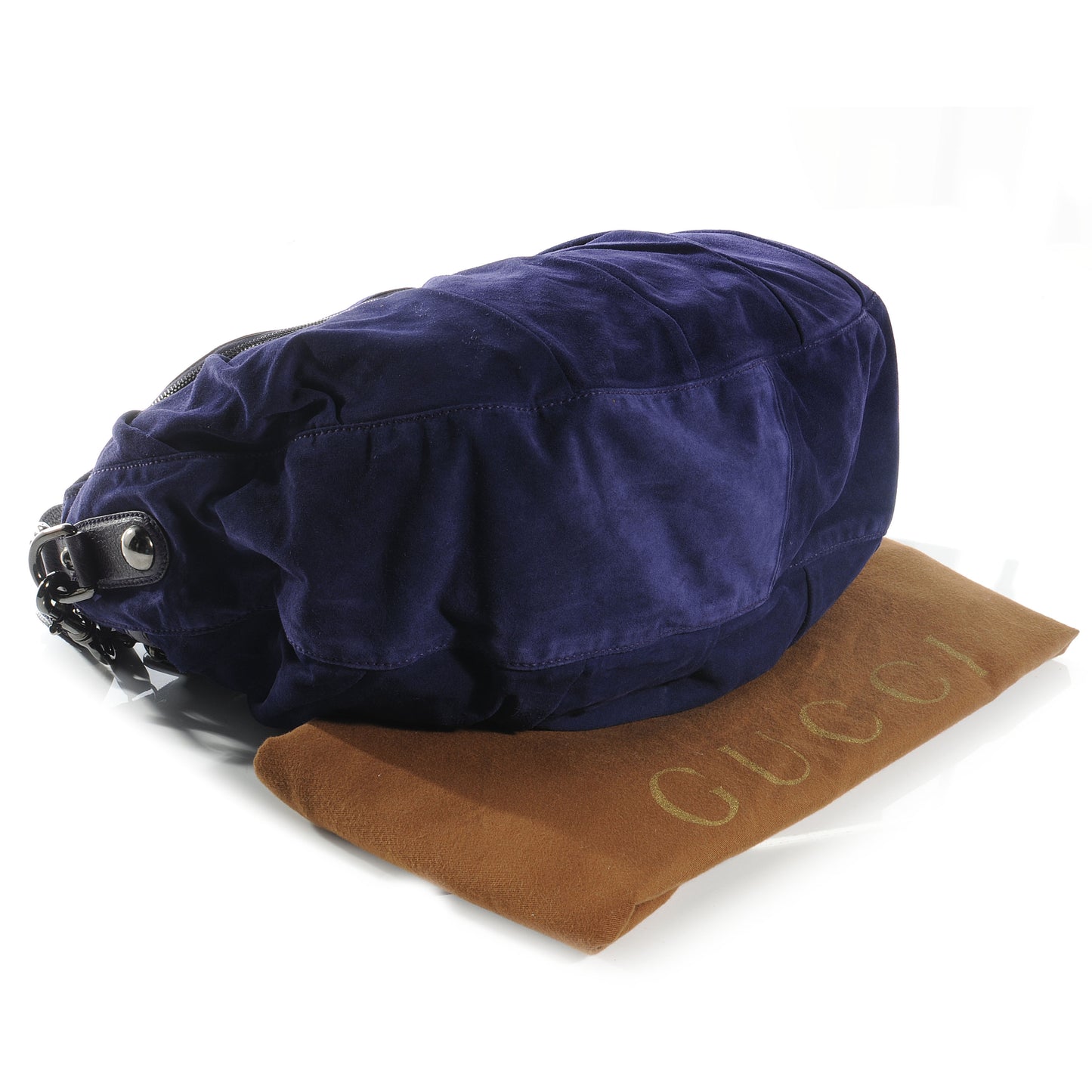Suede Icon Bit Shoulder Bag Purple