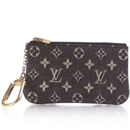 Louis Vuitton Mini Monogram Key Pouch Black 1 of 7